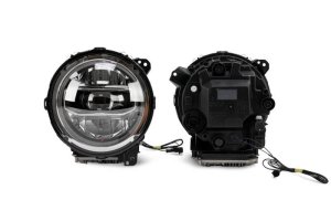 Jeep Wrangler JL Headlights - DV8 Offroad - LED Projector - Chrome - `18-`27